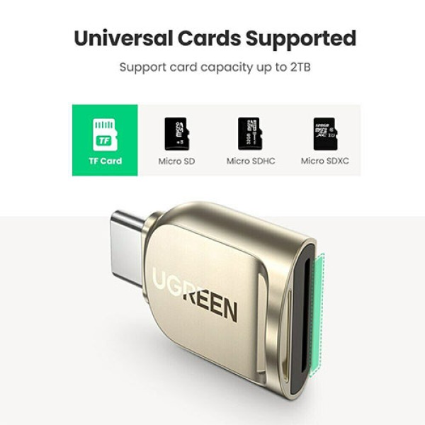 UGREEN 80124 USB C TF 3 0 Card Reader Price In Bangladesh ugreen-80124-usb-c-tf-3-0-card-reader-price-in-bangladesh